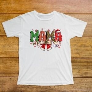 Mama Christmas Graphic T Shirt